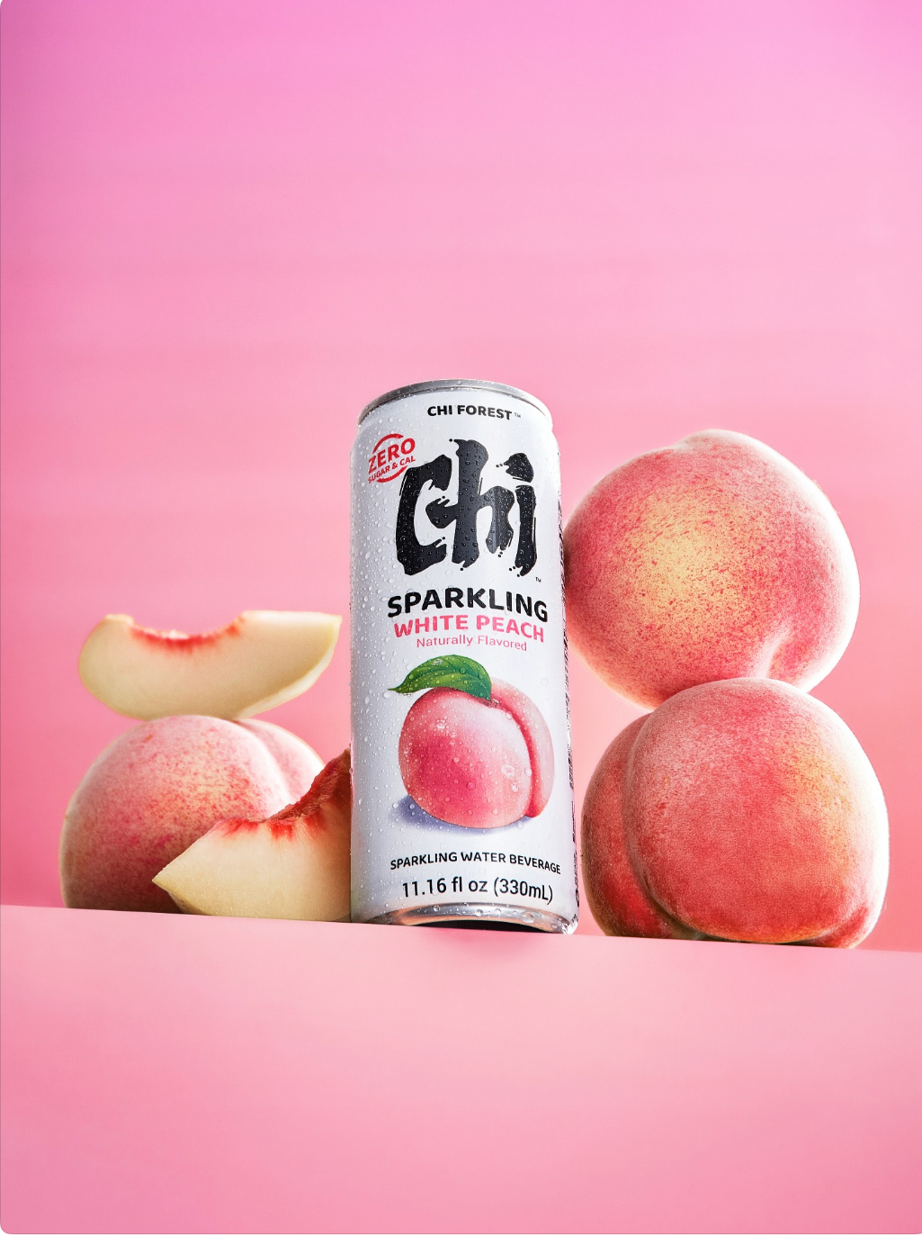 Weißer Pfirsich Sparkling Water – 0 Zucker, 0 Kalorien – Erfrischend Fruchtig